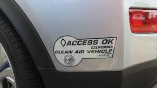 How to Remove California HOV Access OK stickers Save hours of time [upl. by Anaet]