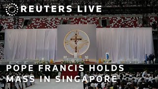 LIVE Pope Francis holds Mass in Singapore’s National Stadium [upl. by Faun160]