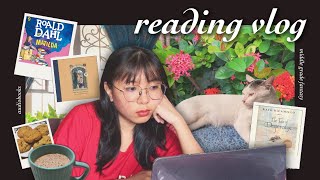 reading vlog 𖤓 audiobooks middle grade fantasy achieving 2nd second reading goal [upl. by Toft449]