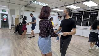 Salsa dance class demo to Fragilidad  Sanmera [upl. by Marcelia]