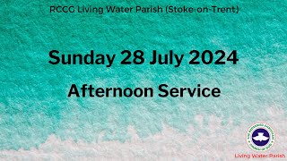 LWP Stoke Afternoon Family Worship 28 July 2024 [upl. by Aronoh]