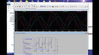 Rectificador trifásico SemiControlado de onda Completa en LTSPiCE [upl. by Lotte]