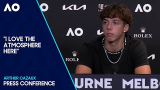 Arthur Cazaux Press Conference  Australian Open 2024 Third Round [upl. by Atat]