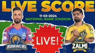 Karachi kings vs Peshawar zalmi match live  LQ vs KK 2024  PSL 9 live [upl. by Nattirb]