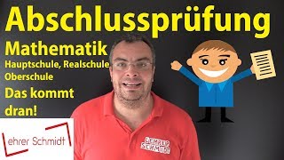 Abschlussprüfung Mathematik 2019  Das kommt dran Hauptschule Realschule Oberschule [upl. by Atal478]