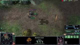 Starcraft 2  Terran Battlecruiser vs Two Terran Vikings  No UpgradesAbilities [upl. by Grekin]