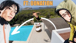 Sketchy Roofjumps With 00NATION amp 25 Meter CliffJumps [upl. by Adlih664]