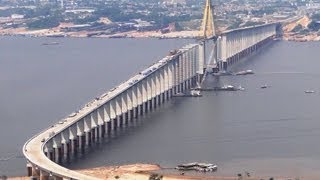 Ponte sobre o Rio Negro  Manaus Am  【GoPro】 [upl. by Aitnahc]