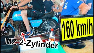 MZ 2Zylinder ETZ 502 Highspeed test [upl. by Merwyn]