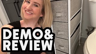 mDesign Narrow Dresser Storage Tower Review [upl. by Newmann]