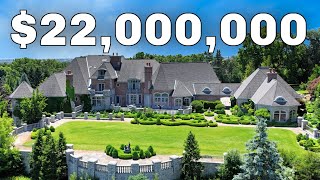 Inside a 22000000 Mega Mansion near Detroit Michigan [upl. by Ahsitra405]