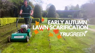 The Importance of Early Autumn Lawn Scarification [upl. by Eilraep810]