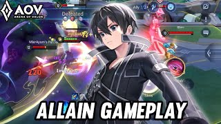 ALLAINKIRITO GAMEPLAY  TOO STRONG  ARENA OF VALOR [upl. by Ardnossac]