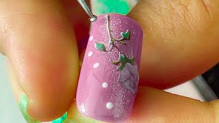 How to color nails and flowers Episode41 [upl. by Refinaj]