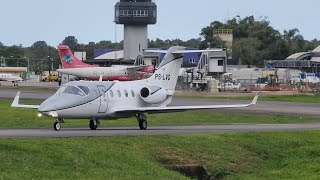 aeroporto Joinville pouso e decolagem e derrepente polícia federal em treinamento [upl. by Juakn426]