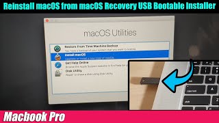 Macbook Pro How to reinstall macOS from macOS Recovery USB Bootable Installer [upl. by Elery64]