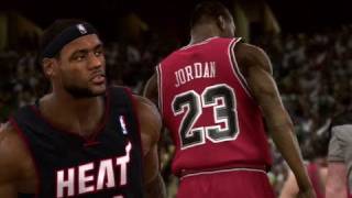 NBA 2K11 First Look Michael Jordan vs Lebron amp The Heat [upl. by Neras58]