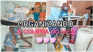 ðŸ« ORGANIZANDO A COMPRA DO MÃŠS ORGANIZEI NOS POTES E NO ARMÃRIO PRODUTOS DE LIMPEZA E TUDO MAIS ðŸ« [upl. by Ahseat673]