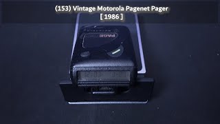 153 Vintage Motorola Pagenet Pager  1986 [upl. by Anitsrihc]