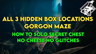 Destiny 2  All 3 Hidden Boxes in Gorgon Maze SOLO SECRET CHEST [upl. by Parthena]