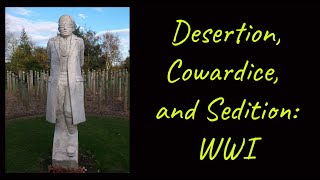 Desertion Cowardice and Sedition WWI [upl. by Ynnattirb]