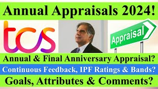 TCS Appraisal 2024 Goals amp Attributes Continuous Feedback IPF Rating salaryhike tcs infosys [upl. by Belcher]