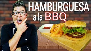 HAZ UNA HAMBURGUESA A LA BBQ  RECETA FÁCIL [upl. by Ariam]