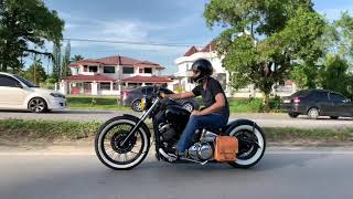 dragstar xvs 650 bobber ride [upl. by Yretsym]