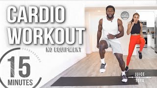 15 Minute Full Body Cardio Workout No Equipment [upl. by Imiaj]