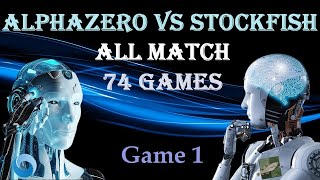 AlphaZero All Match  Stockfish vs Alphazero  Game 1 [upl. by Bubalo]