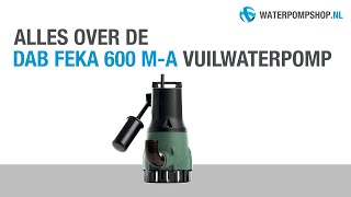 DAB FEKA 600 MA Vuilwater Dompelpomp  Unboxing [upl. by Enajyram]