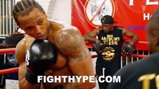 ANTHONY YARDE WORKING SHOULDER ROLL SLICK MOVES AND DEFENSE FROM THE BEAST [upl. by Acisey]