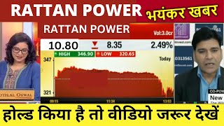 RTN POWER SHARE LATEST NEWS RATTAN POWER SHARE TARGET PRICE RTN POWER SHARE ANALYSIS FOREX NIFTY [upl. by Gardy]