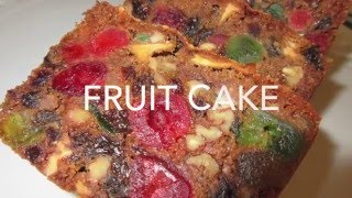 FRUIT CAKE  How to make FRUITCAKE Recipe [upl. by Ecirpac]