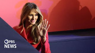 WATCH Melania Trump arrives at 2024 Republican National Convention  2024 RNC Night 4 [upl. by Shrier]