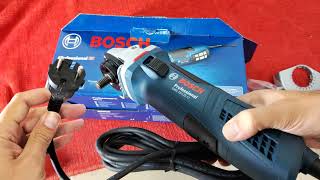 Unpacking  unboxing angle grinder winkelschleifer Bosch GWS 19125 CI 060179N002 [upl. by Eidna]