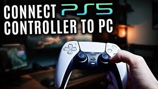 How to Connect PS5 Controller to PC BluetoothWirelessWired  How to Use PS5 controller on PC [upl. by Franchot]