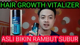 HAIR GROWTH VITALIZER USTRAA  MISTER BREWOK  HAIR TONIC  CARA MENUMBUHKAN RAMBUT [upl. by Ahsyek]