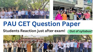 PAU CET Question Paper Discussion  BSc Agriculture Entrance Vlog  PAU CET Result Out Of Syllabus [upl. by Aener]