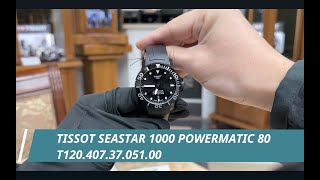 Tissot Seastar 1000 Powermatic 80 T120 407 37 051 00 [upl. by Ramunni48]