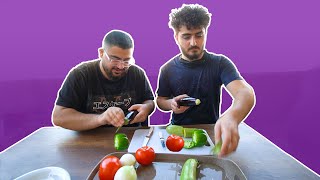 Making Dolma for the first time مه‌ ئیپراخ چێکرن VLOG55 [upl. by Nalym]