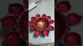 Diwali Diya crafting decorative Diya made by meesho online craftsvilla craftblogger craftyideas 🪔🪔 [upl. by Beauregard841]