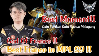 Best Moment Franco RRQ VYN Playoff MPL S9  Best Franco in MPL Season 9 ‼️ [upl. by Ys]