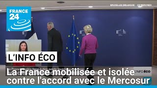 La France mobilisée contre laccord de lUnion européenne avec le Mercosur • FRANCE 24 [upl. by Nodnas263]