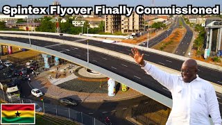 Akufo Addo Finally Commissions the Spintex Flowerpot Interchange The wait is Over [upl. by Nogem]