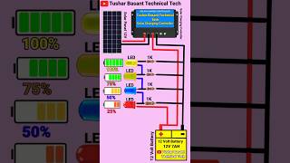 12 Volt Battery Level indicator Solar Panel Charging Connection shorts [upl. by Groh]