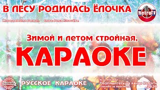 Караоке  quotВ лесу родилась ёлочкаquot Русская Народная Новогодняя Песня [upl. by Anauqal]