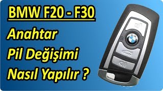 Bmw F20 F30 Anahtar Pil Değişimi Nasıl Yapılır   Key Battery Change Replacement [upl. by Town]