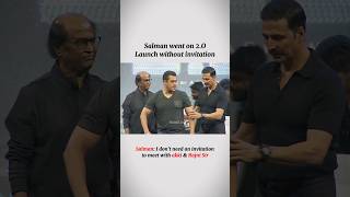 Salman Wasnt invited bhaijaan salmankhan salman bollywood akshaykumar rajnikanth frindship [upl. by Ydnem]