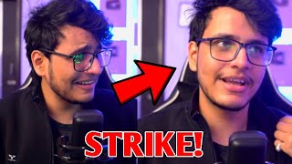 triggeredinsaan gets a STRIKE  Triggered Insaan Reacts to Strike  Live Insaan Nischay shorts [upl. by Matta]